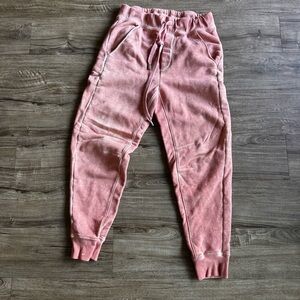 Veronica Beard Preslee french Pima cotton sweatpants in color Rosewood size XS